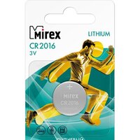 Батарейка Mirex CR2016 литиевая блистер 2 шт 23702-CR2016-E2- фото