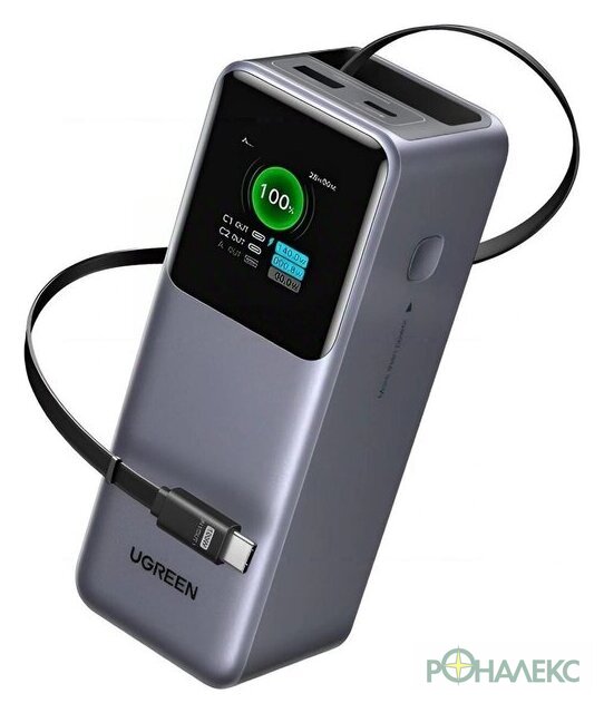 Внешний аккумулятор Ugreen PB726 95670B 20000mAh (серый) - фото5