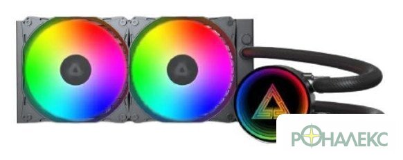 Система жидкостного охлаждения для процессора Montech LightFlow ARGB 240 (черный) - фото