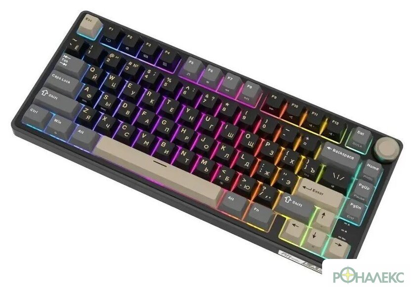 Клавиатура Royal Kludge R75 RGB Phantom (RK Silver) - фото4