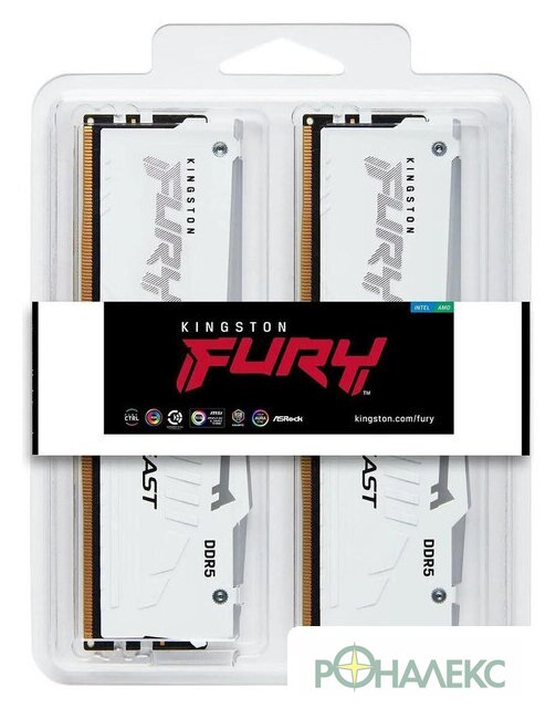 Оперативная память Kingston FURY Beast RGB 2x16ГБ DDR5 6000 МГц KF560C30BWEAK2-32 - фото3