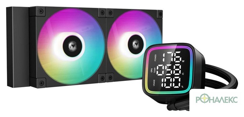 Система жидкостного охлаждения для процессора DeepCool LD240 R-LD240-BKMSN-G-1 - фото