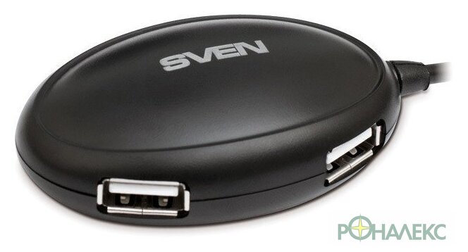 USB-хабы и док-станции SVEN HB-401 Black - фото
