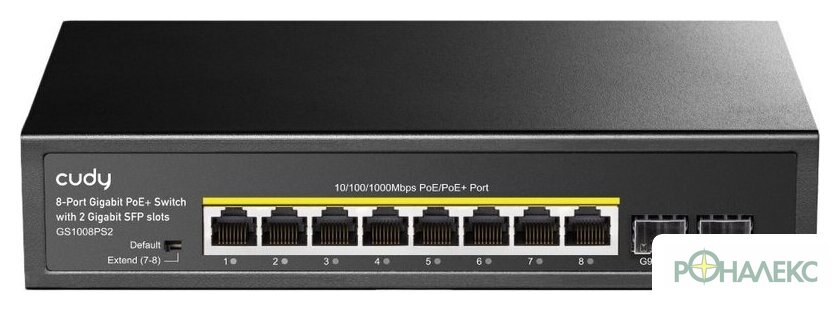 Неуправляемый коммутатор Cudy GS1008PS2 1.0 - фото
