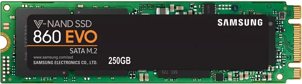 Жесткий диск SSD 250Gb SAMSUNG 860 Evo (MZ-N6E250BW)