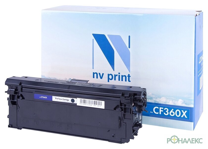 Картридж NV Print NV-CF360XBk (аналог HP 508X (CF360X) - фото