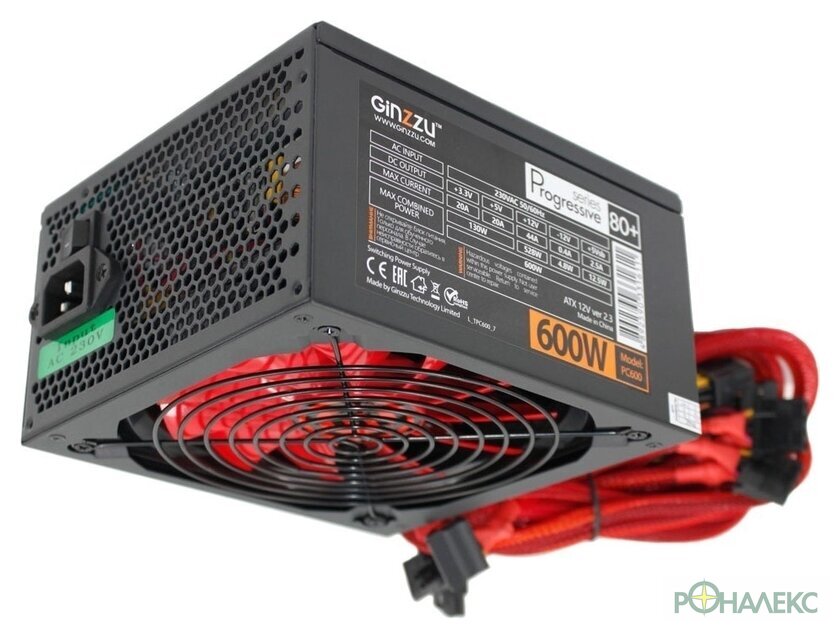 Блок питания Ginzzu PC600 - фото2