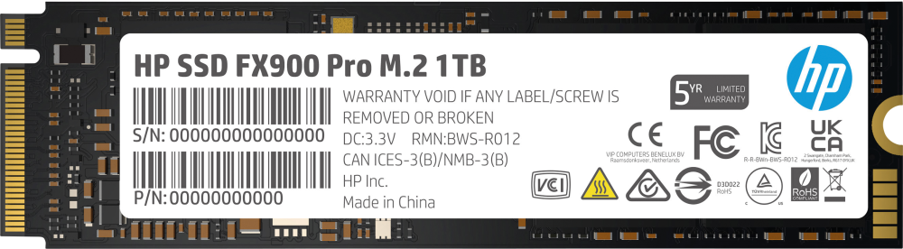 Жесткий диск SSD 1Tb HP FX900 Pro (4A3U0AA)