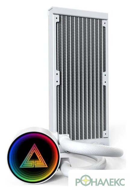 Система жидкостного охлаждения для процессора Montech LightFlow ARGB 240 (белый) - фото3