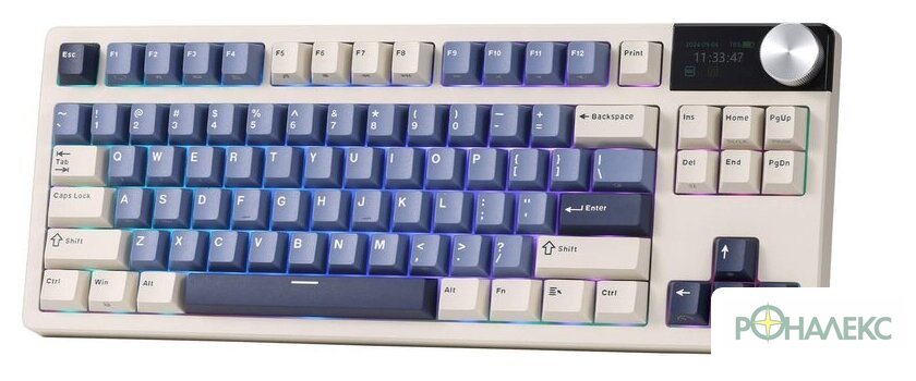 Клавиатура Royal Kludge S85 Horizon Blue (RK Beige) - фото2