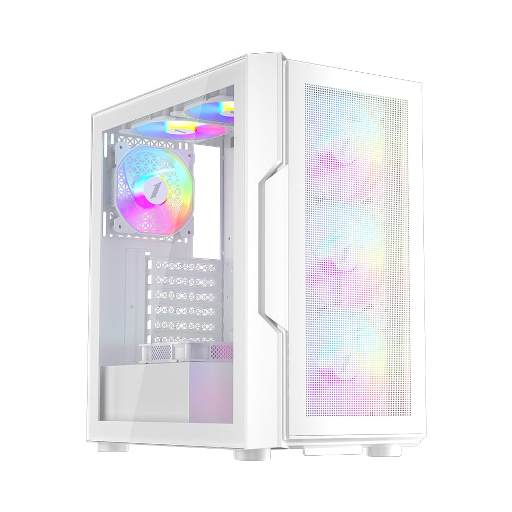 Корпус 1stPlayer Trilobite T7-P (белый) (T7-P-WH-4F1-W)- фото