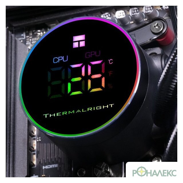 Система жидкостного охлаждения для процессора Thermalright Frozen Magic 360 Digital ARGB V2 (черный) - фото3