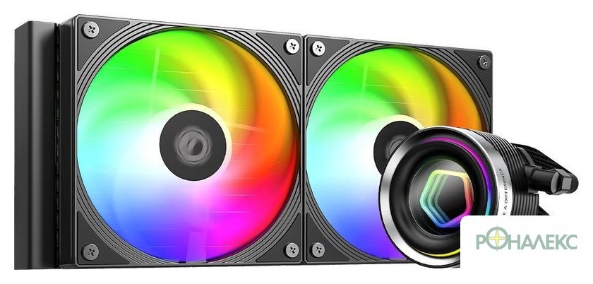 Система жидкостного охлаждения для процессора ID-Cooling FX240 INF Black - фото