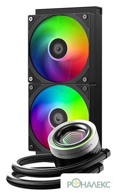 Система жидкостного охлаждения для процессора ID-Cooling FX240 INF Black - фото2