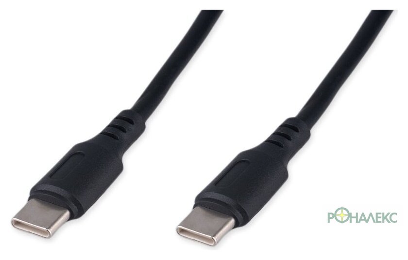Кабель Cablexpert USB Type-C - USB Type-C CC-USB2-CMCM-100-1M (1 м, черный)- фото2