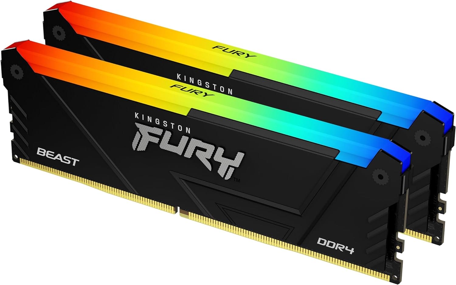 Модуль памяти 64Gb (2*32Gb) Kingston FURY Beast RGB (KF432C16BB2AK2/64)- фото
