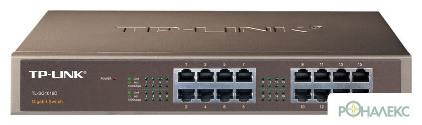 Неуправляемый коммутатор TP-Link TL-SG1016D - фото