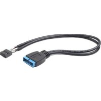Кабель Cablexpert CC-U2U3-01 (30 см, черный)- фото