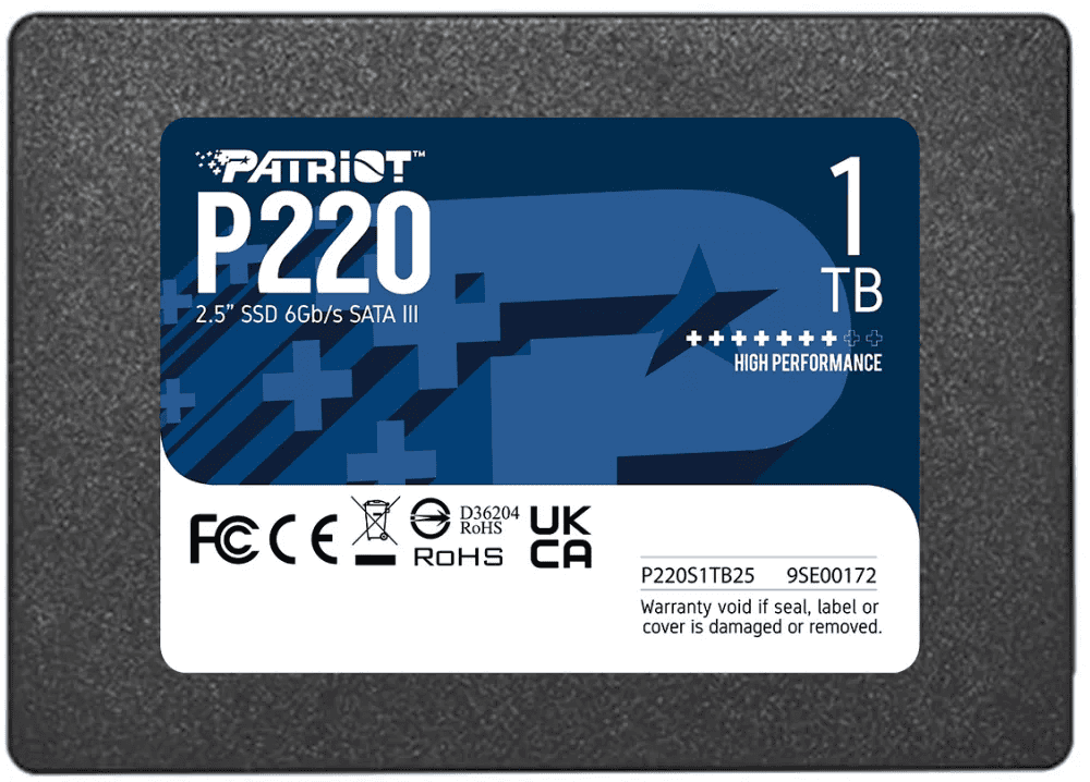 Жесткий диск SSD 1Tb Patriot P220 (P220S1TB25)- фото