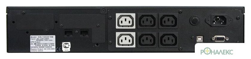 Источник бесперебойного питания Powercom King Pro RM KIN-1500AP LCD RM - фото2