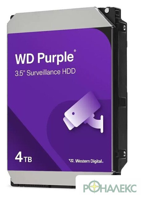Жесткий диск WD Purple Surveillance 4TB WD44PURZ - фото
