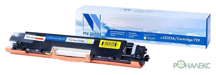 Картридж NV Print NV-CE312A/729Y (аналог HP CE312A, Canon 729) - фото