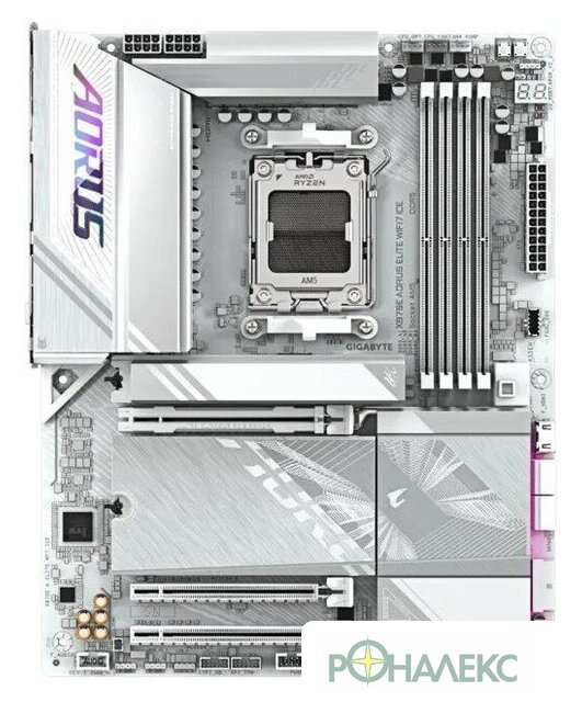 Материнская плата Gigabyte X870E Aorus Elite WiFi7 Ice (rev. 1.3) - фото