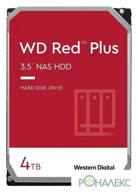 Жесткий диск WD Red Plus 4TB WD40EFPX - фото