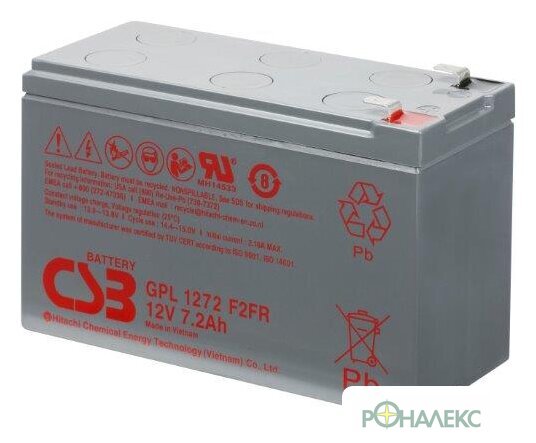 Аккумулятор для ИБП CSB Battery GPL1272 F2FR (12В/7.2 А·ч) - фото