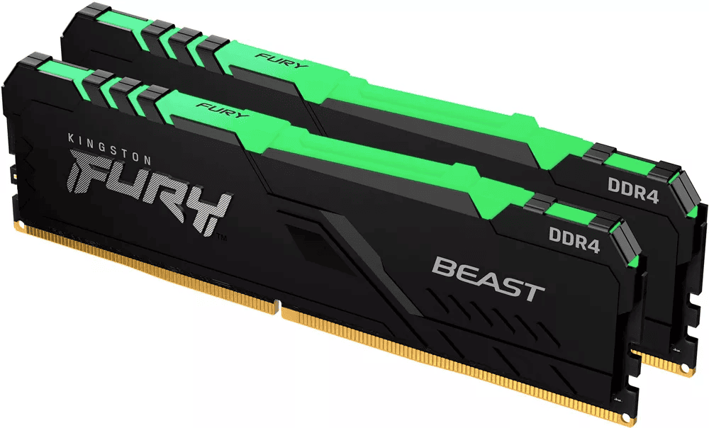 Модуль памяти 64Gb (2*32Gb) Kingston FURY Beast RGB (KF436C18BB2AK2/64)- фото