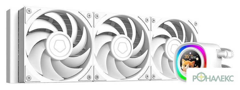 Система жидкостного охлаждения для процессора ID-Cooling FX360 LCD PE White - фото