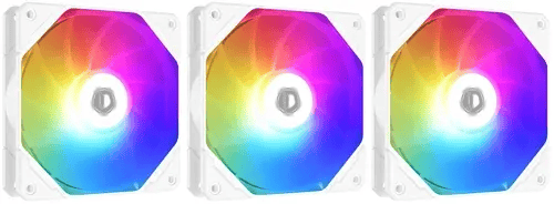 Набор вентиляторов ID-Cooling TF-12025-PRO-ARGB-TRIO WHITE- фото
