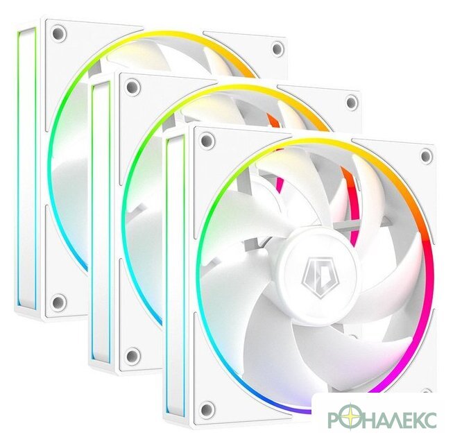 Комплект вентиляторов для корпуса ID-Cooling AF-127-ARGB-W TRIO - фото