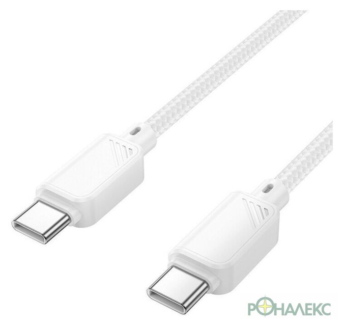 Кабель Hoco X113 USB Type-C - USB Type-C (1 м, белый) - фото