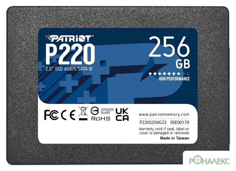 SSD Patriot P220 256GB P220S256G25 - фото