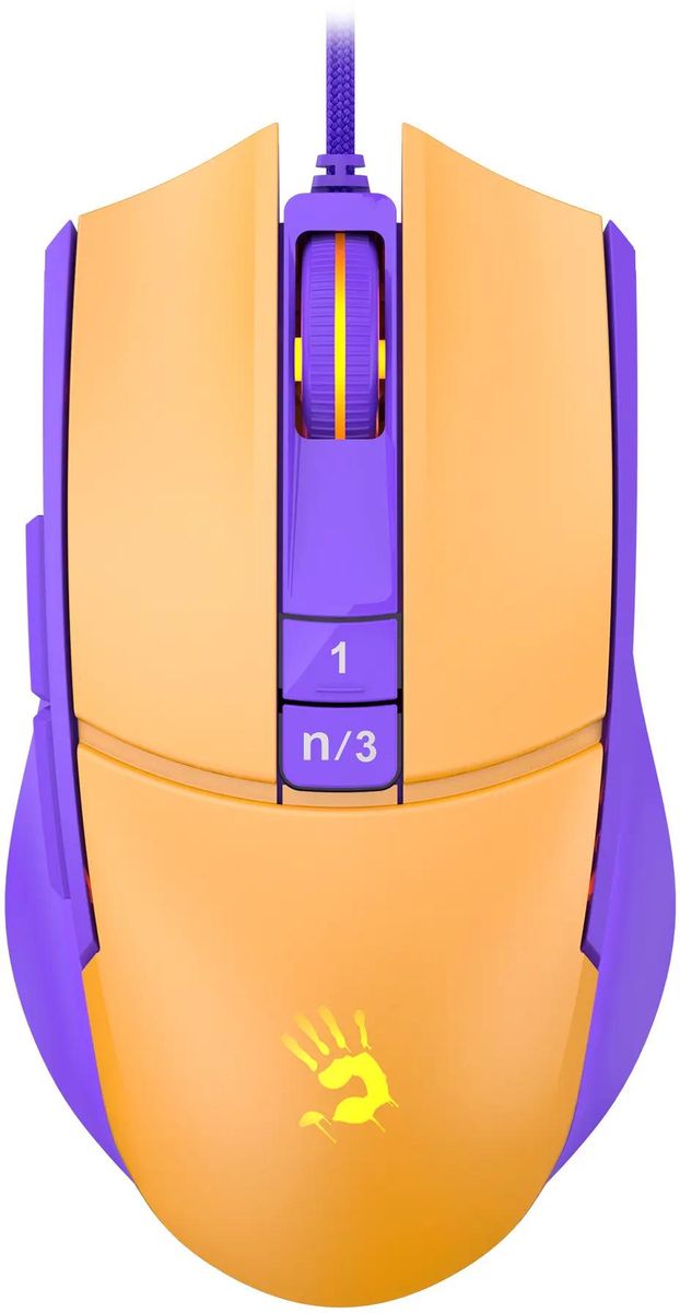 Мышь A4Tech Bloody L65 Max Royal Violet (желтый/фиолетовый)