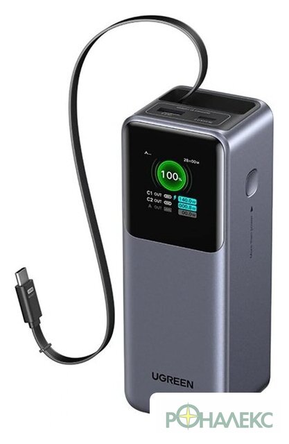 Внешний аккумулятор Ugreen PB726 95670B 20000mAh (серый) - фото4