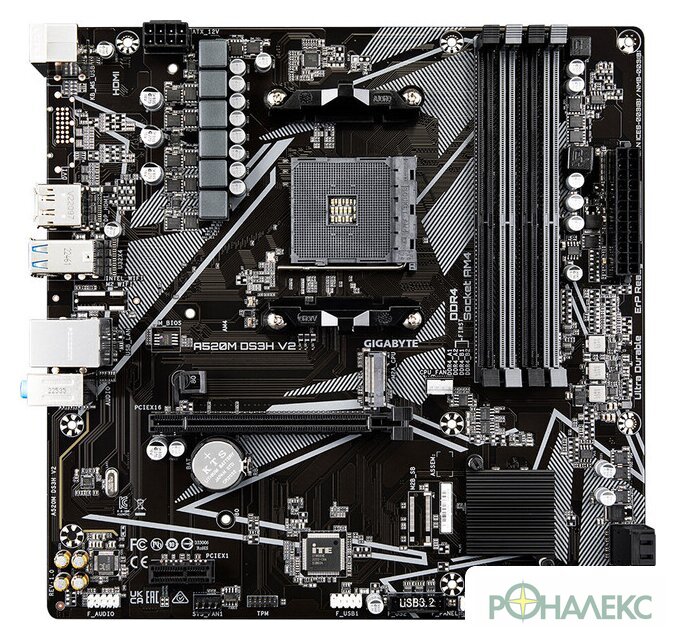Материнская плата Gigabyte A520M DS3H V2 (rev. 1.0) - фото