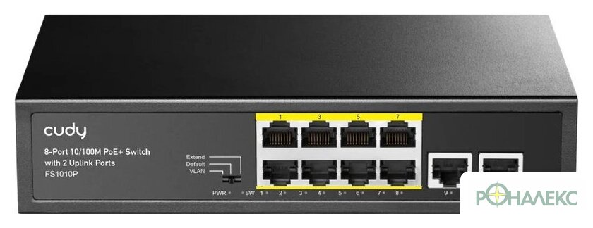 Неуправляемый коммутатор Cudy FS1010P 2.0 - фото