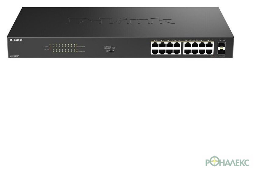 Неуправляемый коммутатор D-Link DGS-1018P/B1A - фото2