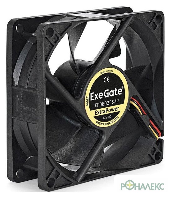 Вентилятор для корпуса ExeGate ExtraPower EP08025S2P EX283375RUS - фото4