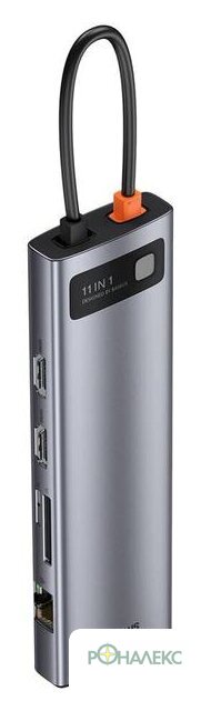 Док-станция Baseus Metal Gleam Series 11-in-1 Multifunctional HUB Type-C Hub Docking Station CAHUB-CT0G - фото4