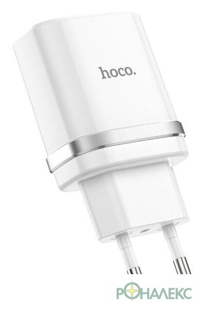 Сетевое зарядное Hoco C12Q (белый) - фото