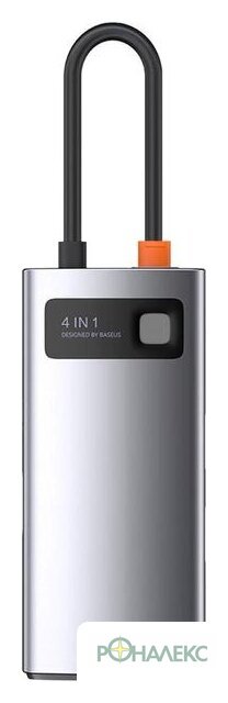 Док-станция Baseus Metal Gleam Series 4 in 1 Multifunctional Type-C CAHUB-CY0G - фото2