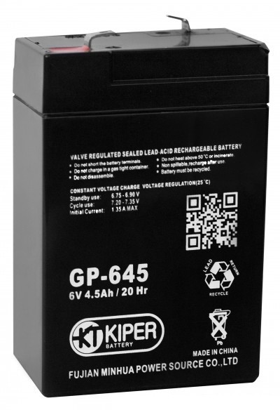 Аккумулятор для ибп Kiper GP-645