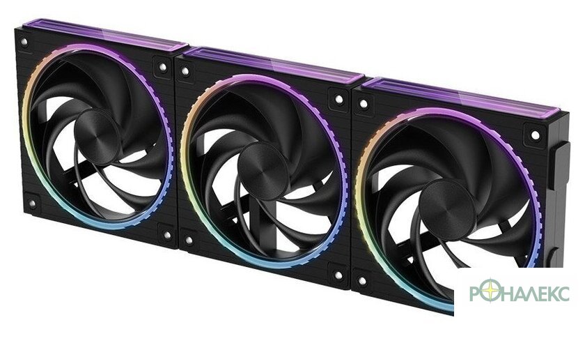 Комплект вентиляторов для корпуса Zalman ZM-DF120 A3 (черный) - фото
