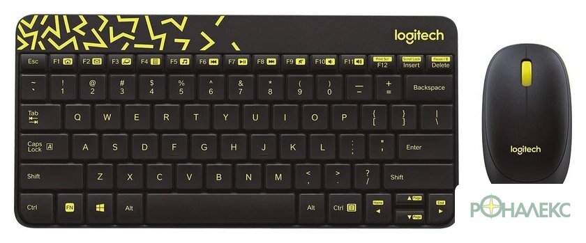 Офисный набор Logitech MK240 Nano 920-008198 (черный) - фото