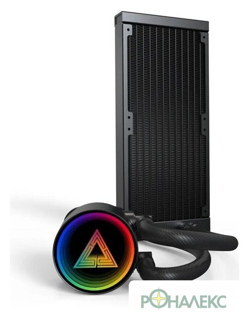 Система жидкостного охлаждения для процессора Montech LightFlow ARGB 240 (черный) - фото3