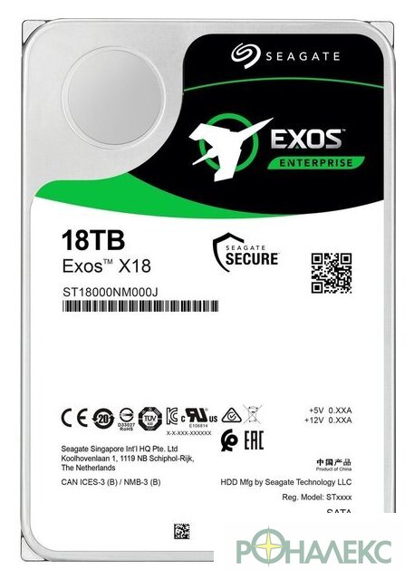 Жесткий диск Seagate Exos X18 18TB ST18000NM000J - фото