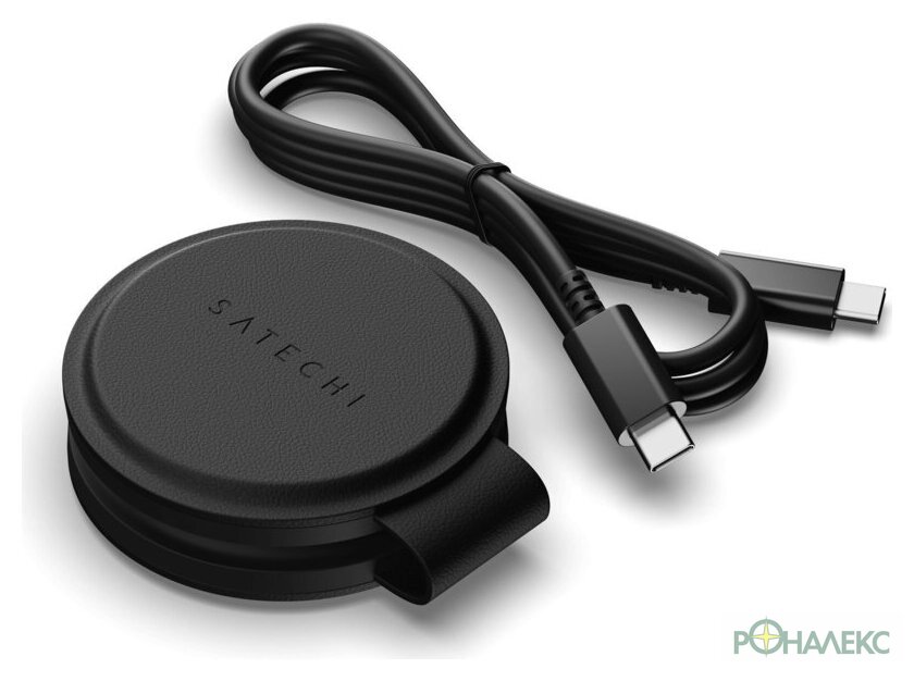 Беспроводное зарядное Satechi OntheGo 2-in-1 Charger ST-QTG21K (черный) - фото4